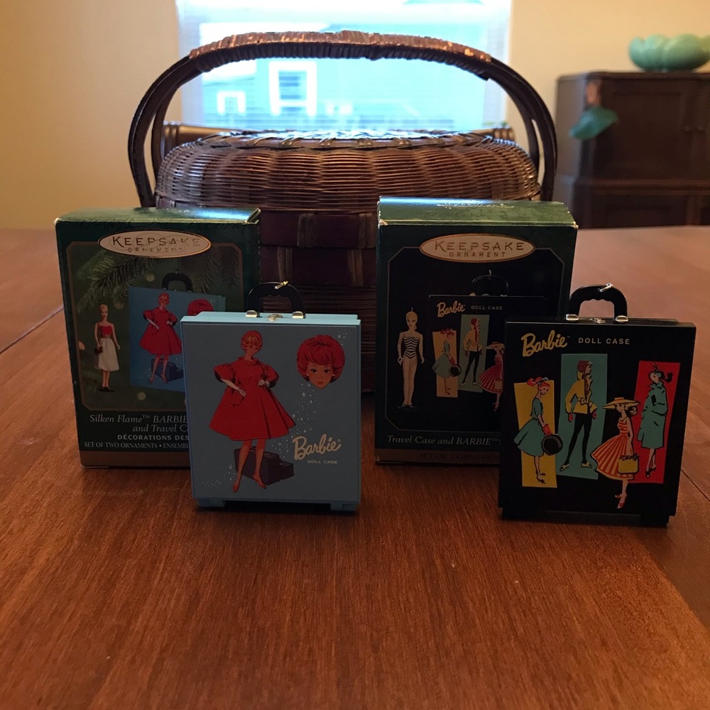 Hallmark Barbie Ornaments Travel Cases